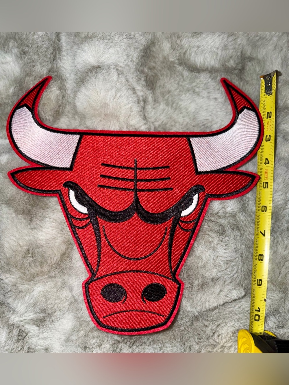 Chicago Bulls NBA Basketball Embroidered Iron On Patch 11”x11”